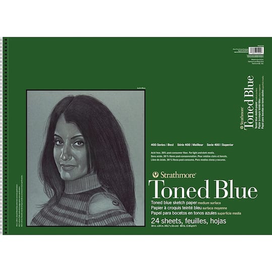 Strathmore® 400 Series Blue Toned Sketch Paper Pad